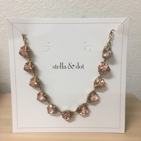 Stella & Dot Jewelry - Authentic Stella & Dot Peach Somerville Necklace